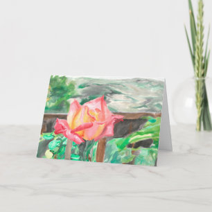 Carte de voeux "Double Delight Rose" Amber Larsen