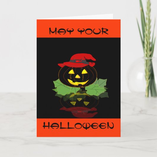 Carte de voeux double Halloween (Devant)