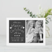 CARTE DE VOEUX DOUCE DE PHOTO DE VACANCES DU (Debout devant)