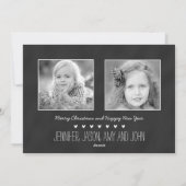 CARTE DE VOEUX DOUCE DE PHOTO DE VACANCES DU (Dos)