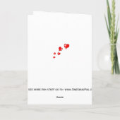 Carte de voeux douce de Valentine #1 de chiot de (Dos)