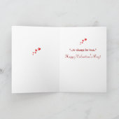 Carte de voeux douce de Valentine #1 de chiot de (Intérieur)