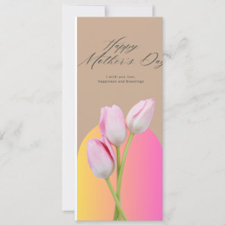 Carte de vœux douce et élégante pour la fête des m