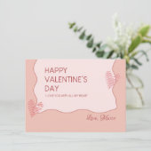 Carte de vœux douce pour la Saint-Valentin (Debout devant)