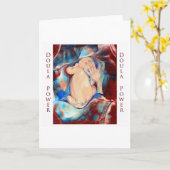 Carte de voeux Doula Power (Fleur jaune)