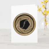 Carte de voeux d'ouverture (Fleur jaune)