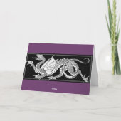 Carte de voeux Dragon (Dos)