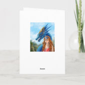 Carte de voeux, Dragon Bleu (Dos)