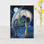 Carte de voeux Dragon Causeway (Fleur jaune)