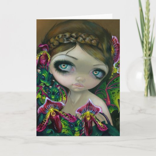 Carte de voeux "Dragon Orchid" (Devant)