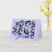 Carte de voeux Dragonflies (Fleur jaune)