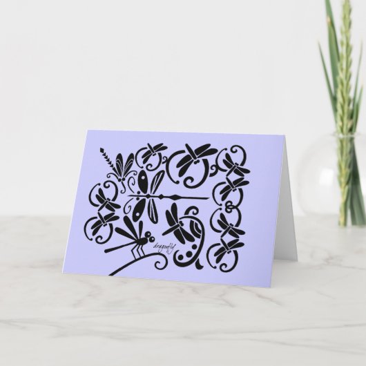 Carte de voeux Dragonflies (Devant)