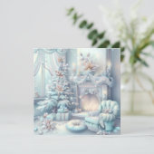 Carte de voeux Dreamy Christmas Room (Debout devant)