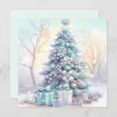 Carte de voeux Dreamy Christmas Tree (Devant / Derrière)