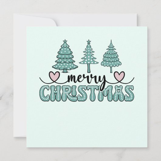 Carte de voeux Dreamy Christmas Tree (Dos)