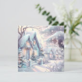 Carte de voeux Dreamy Christmas Village (Debout devant)