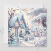 Carte de voeux Dreamy Christmas Village (Devant)