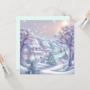 Carte de voeux Dreamy Christmas Village