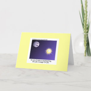 Carte de vœux drôle Astronomie Travail au noir lun