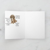 Carte de vœux drôle d'anatomie de Cockapoo (Intérieur)