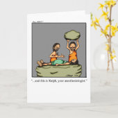 Carte de voeux drôle d'anesthésiste (Fleur jaune)