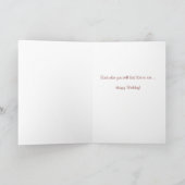 Carte de voeux drôle d'anniversaire de première (Intérieur)