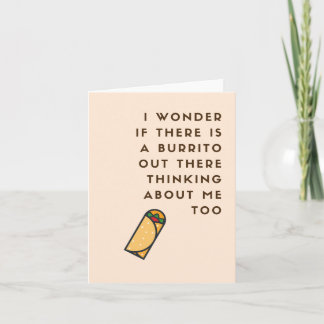 Carte de vœux drôle de burrito