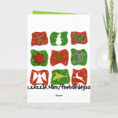 Carte de voeux drôle de chat de Joyeux Noël (Dos)