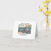 Carte de vœux drôle de dessin animé Code Téléphone (Fleur jaune)