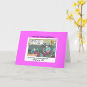 Carte de vœux drôle de dessin animé Code Téléphone (Fleur jaune)