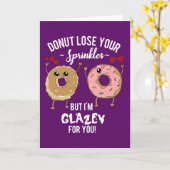 Carte de vœux drôle de dictons de beignets (Fleur jaune)