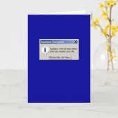 Carte de vœux drôle de geek (Fleur jaune)