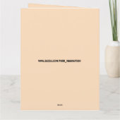 CARTE DE VOEUX DRÔLE DE GIRAFE AMI FRÈRE (Dos)