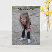 Carte de voeux drôle de joyeux anniversaire Rah (Fleur jaune)