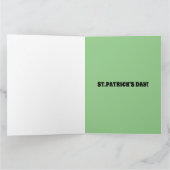 CARTE DE VŒUX DRÔLE DE LA SAINT-PATRICK (Intérieur)
