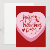 Carte de vœux drôle de la Saint-Valentin (Devant / Derrière)