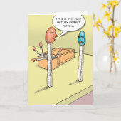 Carte de voeux drôle de match parfait (Fleur jaune)