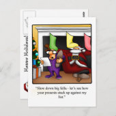 Carte de vœux drôle de Noël (Devant / Derrière)