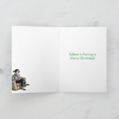 Carte de voeux drôle de Noël de thérapie de Père (Intérieur)