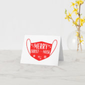Carte de vœux drôle de Noël joyeux (Fleur jaune)