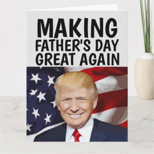 Carte de vœux drôle de Trump pour la fête des père