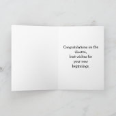 Carte de vœux drôle d'humour de divorce pour elle (Intérieur)