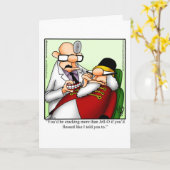 Carte de vœux drôle d'humour de Noël (Fleur jaune)