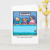 Carte de vœux drôle d'humour pour belle-mère (Fleur jaune)