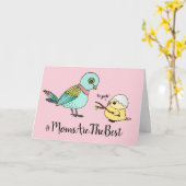 Carte de voeux drôle du jour de mère avec des (Fleur jaune)