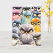 Carte de vœux drôle et spirituelle pour toutes occ (Fleur jaune)