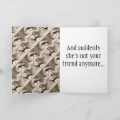 Carte de voeux drôle FAITE SUR COMMANDE (Intérieur)