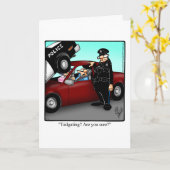 Carte de vœux drôle humour mariage blank (Fleur jaune)