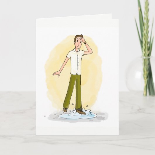 Carte de voeux drôle - insulte amicale (Devant)