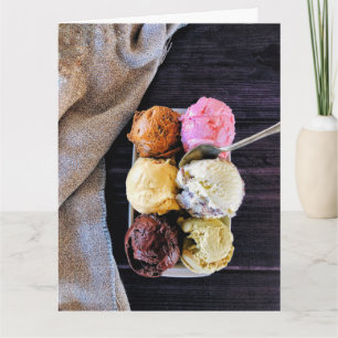 CARTE DE VŒUX DRÔLE POUR AMATEUR DE GLACE D'ANNIVE